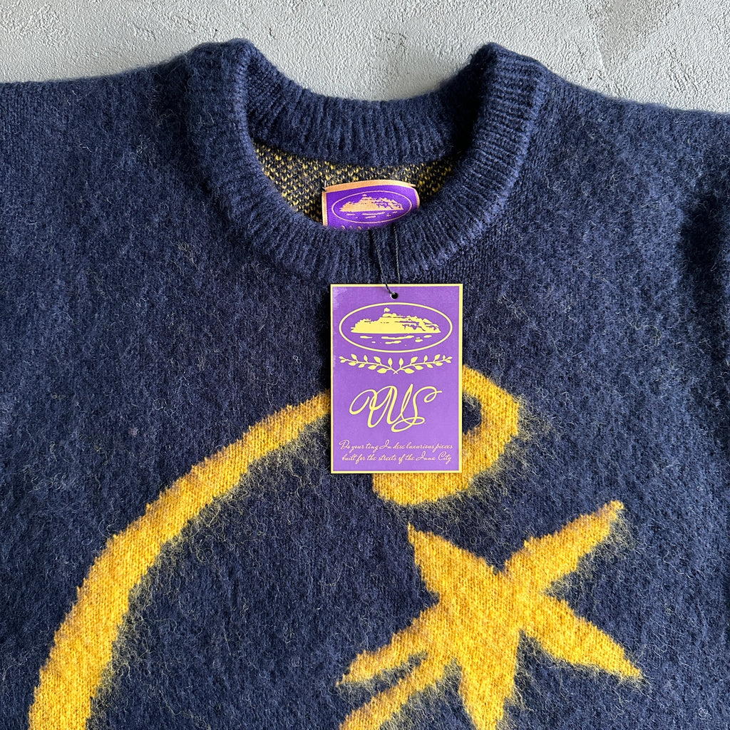 Pull Corteiz "C Star" - Bleu marine