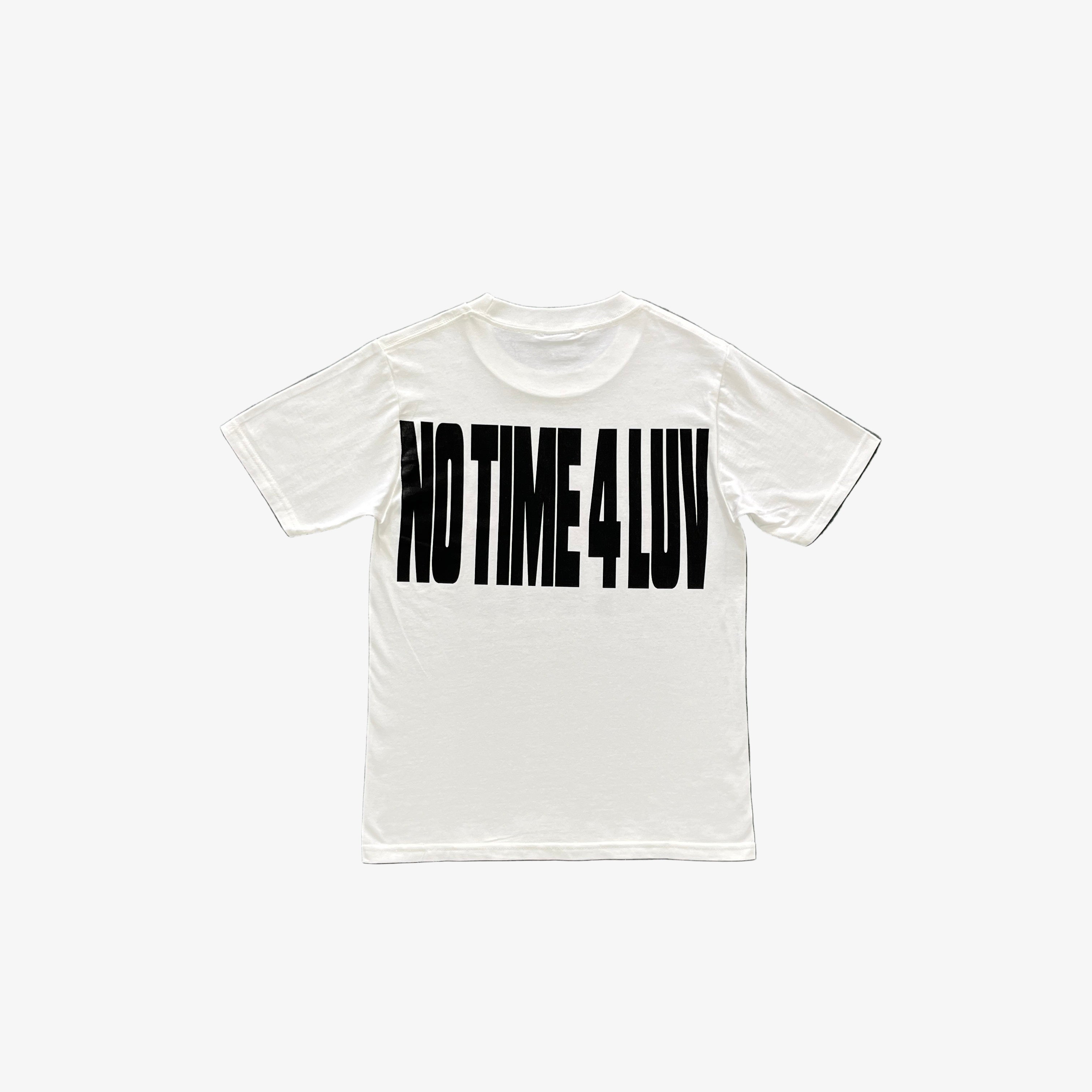 T-shirt Corteiz "No Time 4 Luv" - Blanc