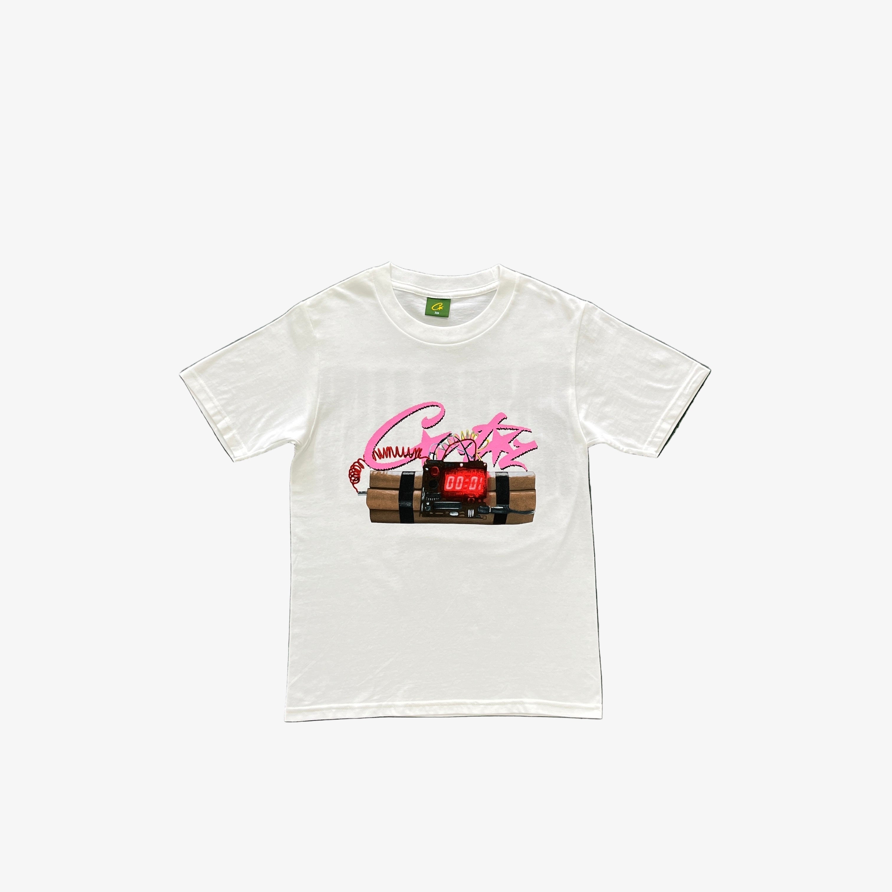 T-shirt Corteiz "No Time 4 Luv" - Blanc